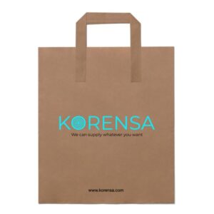 Düz Saplı Kağıt Çanta