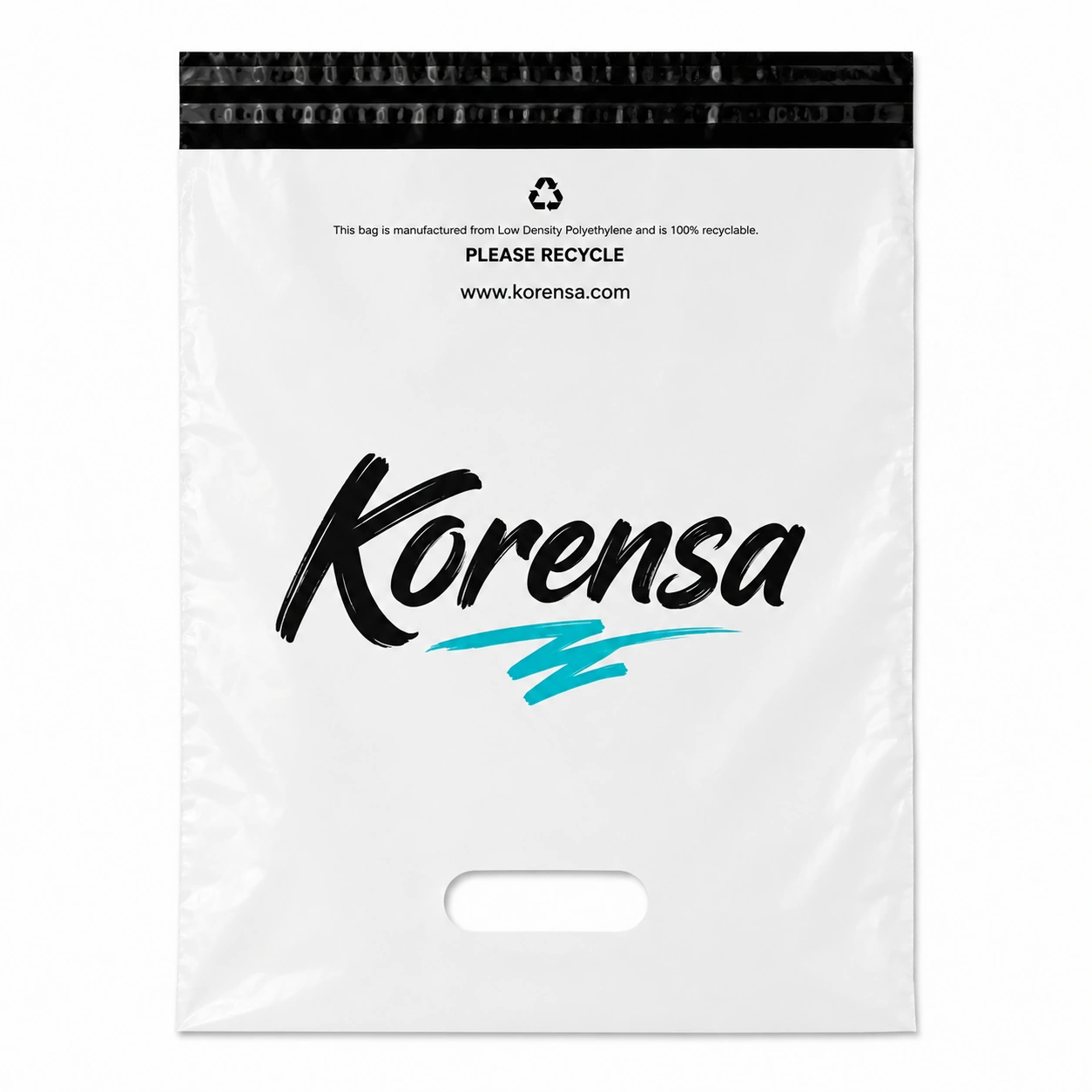 patch handle mailing bags with duel strip