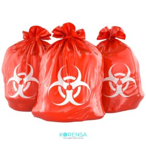 Red Biohazard Garbage Bags Manufacturer for Medical Waste - Korensa Plastics