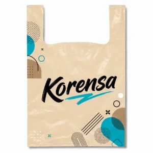 We produce t-shirt bags according to your request.