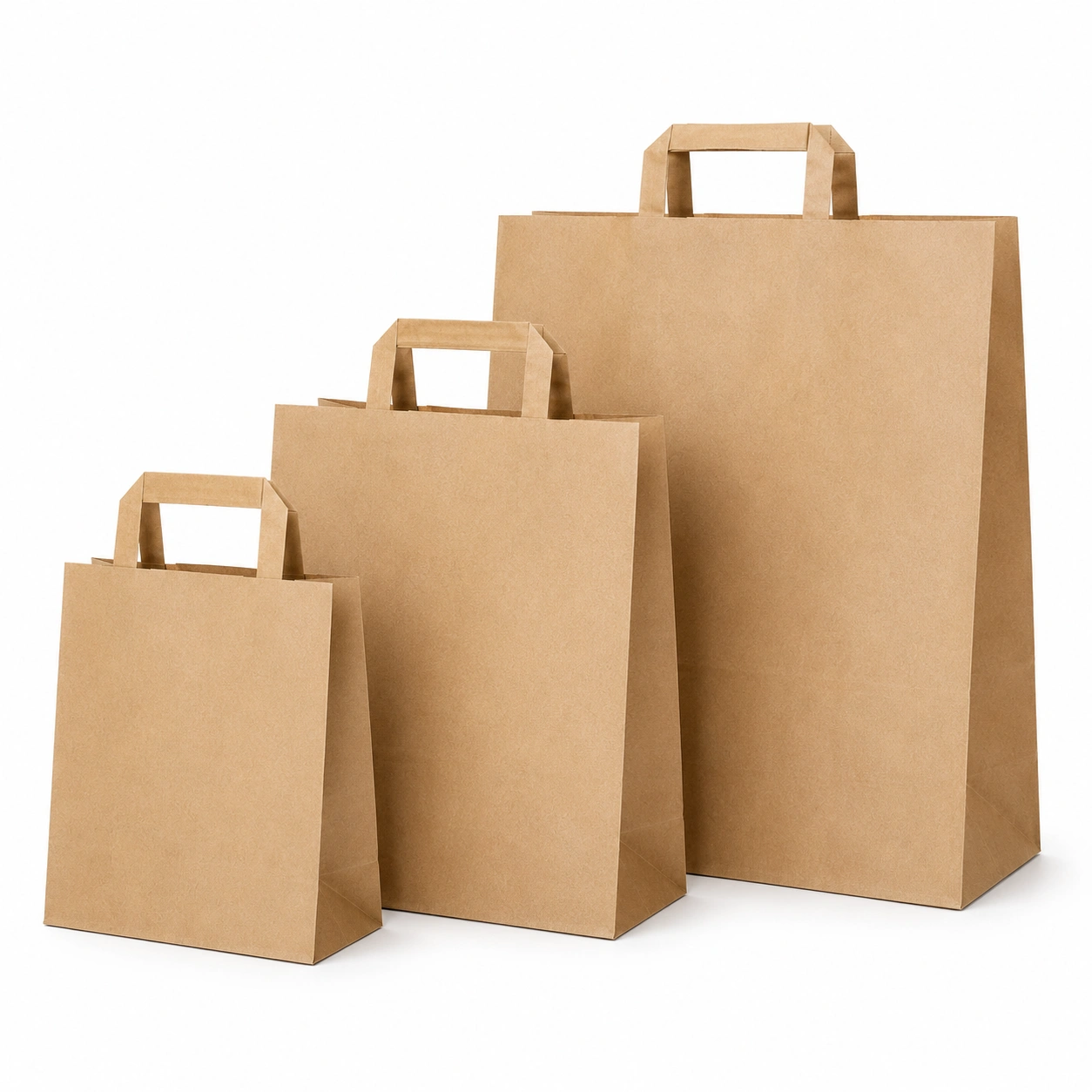 flat-handle-paper-bags Flat handle paper bags manufacturer in Turkey.