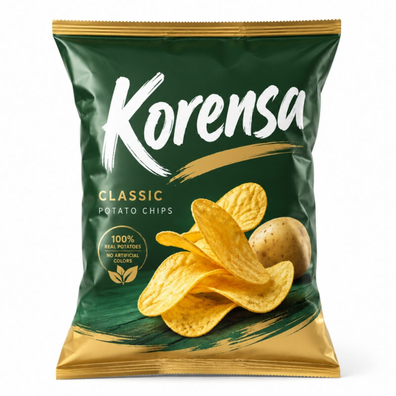 Custom chips bags ideal for branded snack products – Korensa